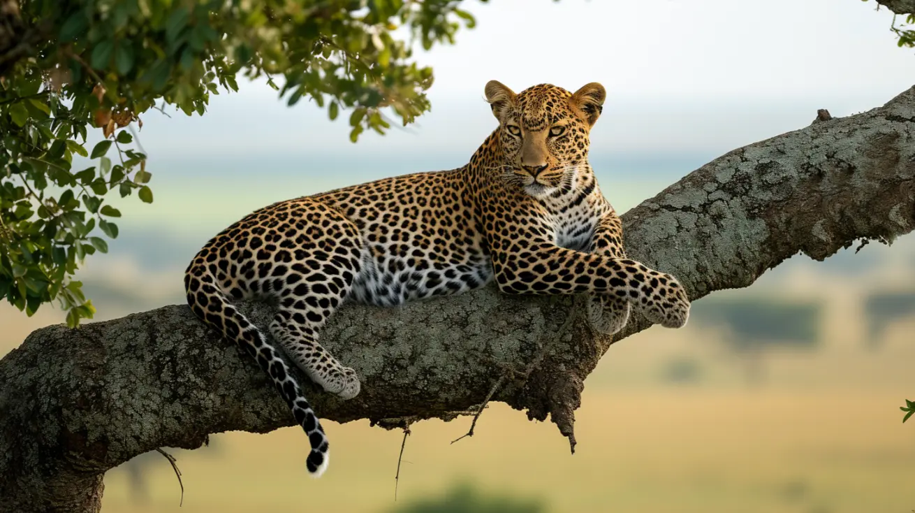 nophir_a_stately_Leopard_with_impressive_eyes_sitting_on_a_bran_a550b693-5566-459e-a85f-07c2c0f1e368